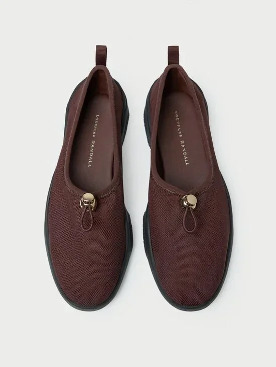 NEW Loeffler Randall Raina Dark Brown Mesh Flats - Picture 3 of 5